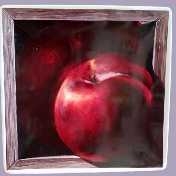 CIC by Jay Mercado Set Of 4 Ceramic Fruit-Themed Square Plates - Picture 13 of 13